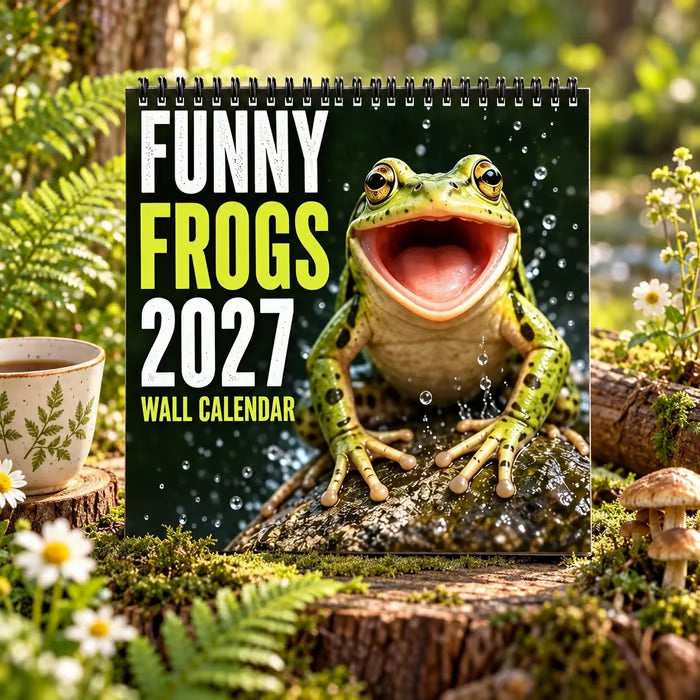 🐸Funny Frogs 2027 Wall Calendar