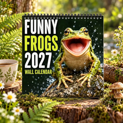 🐸Funny Frogs 2027 Wall Calendar