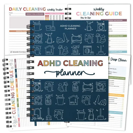📅2026 version ADHD Cleaning Planner for Adults and Teens,Stress-Free Housework!