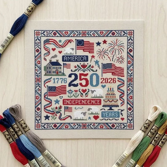 🇺🇸 America 250 Years Independence Day Cross Stitch Diy Kit🧵
