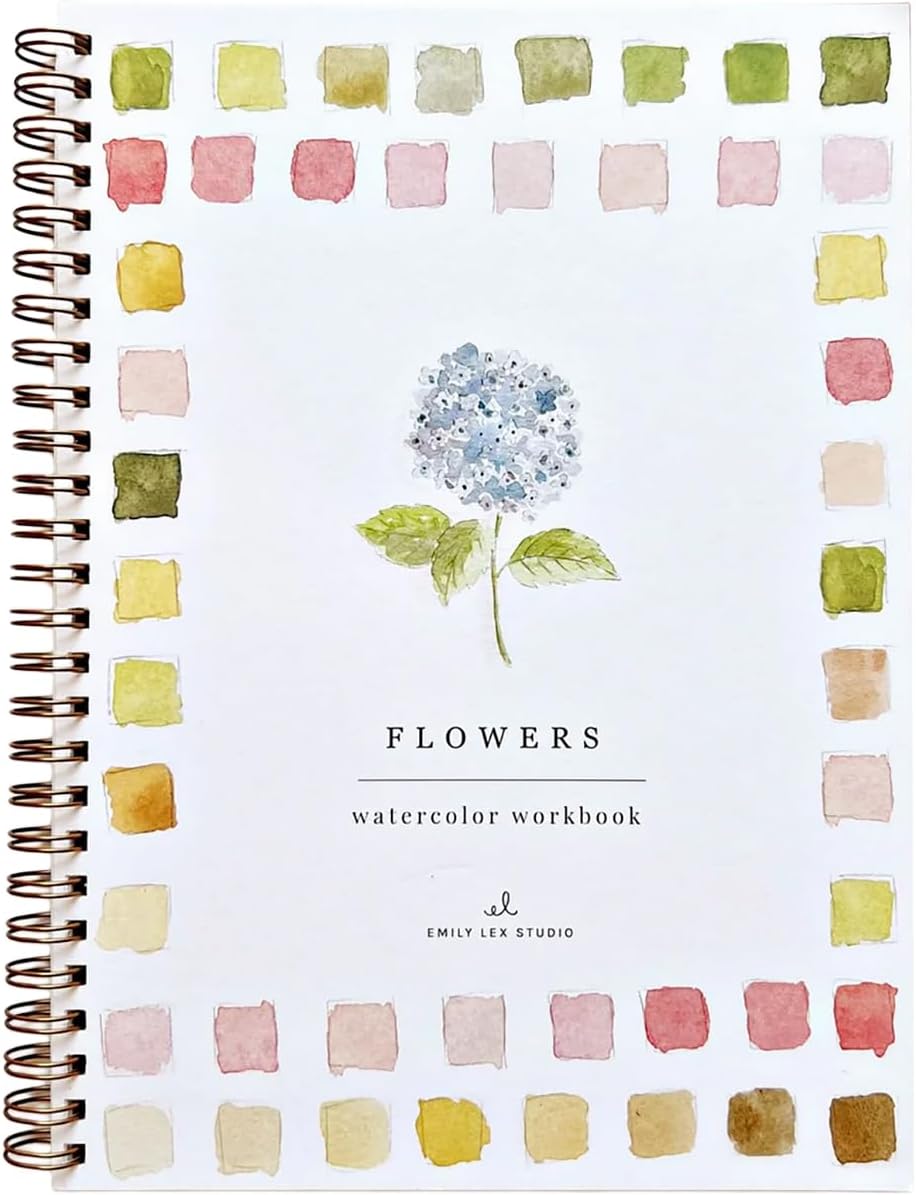 Flowers Watercolor Workbook