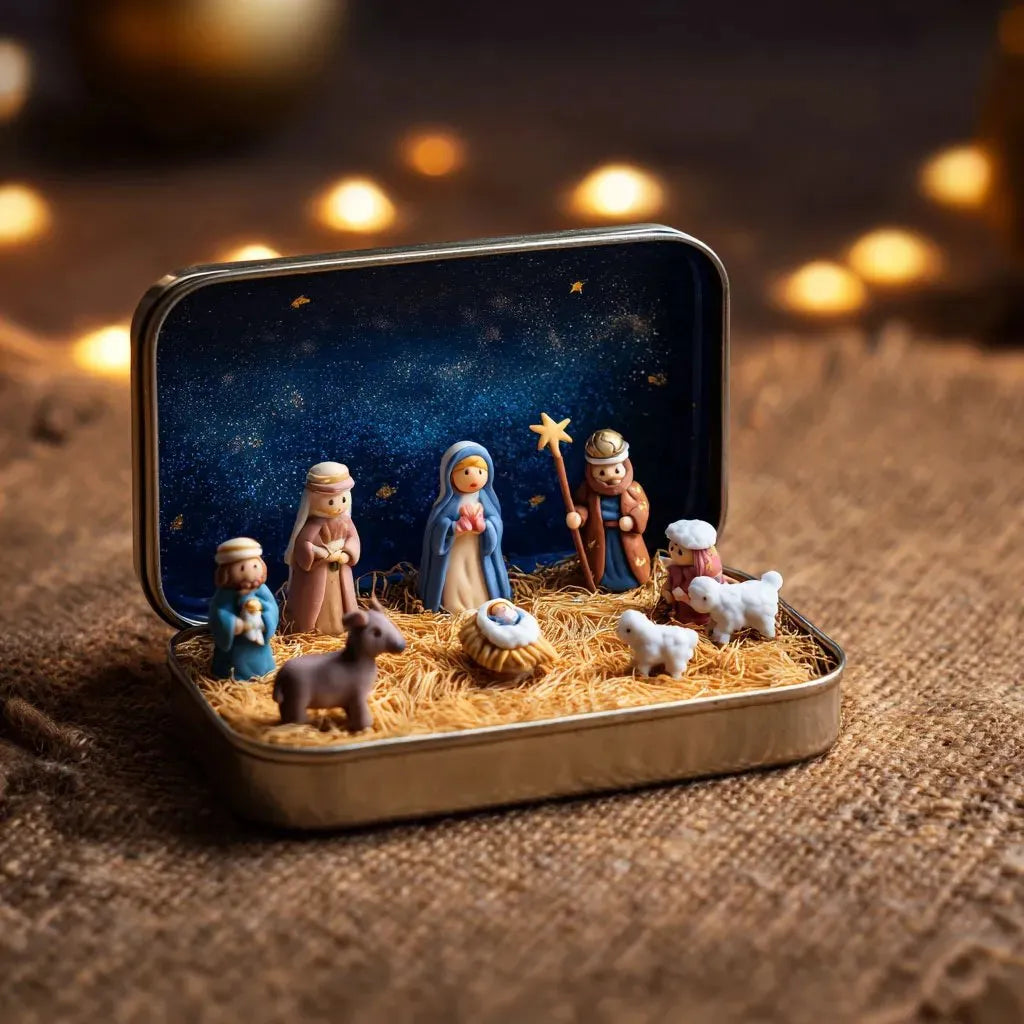 🎁Mini Christmas Nativity Box