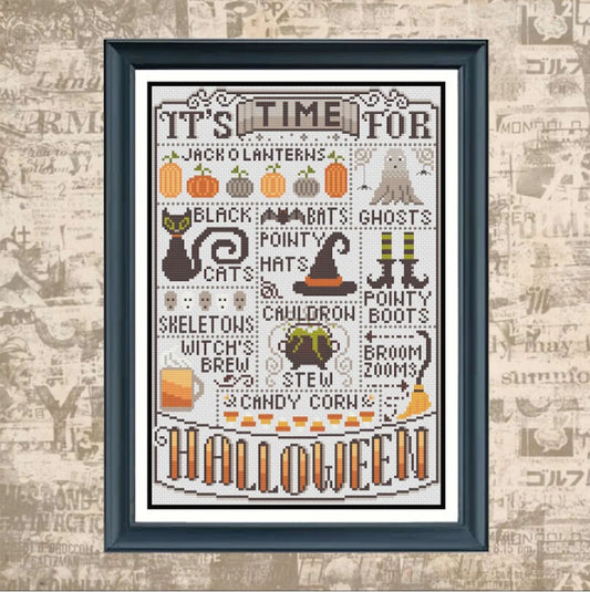 It's Time for Halloween Cross DIY Kit