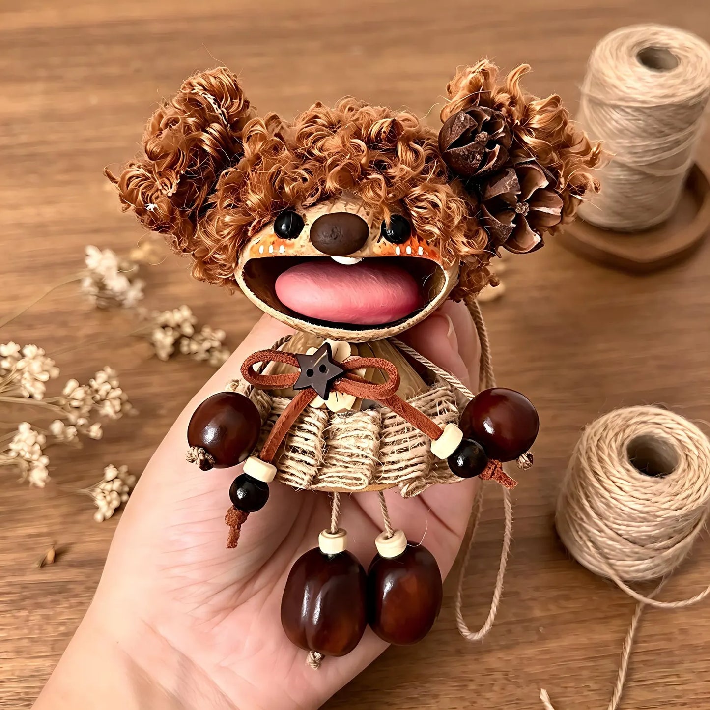 Funny Big-Mouth Nut Shell Doll-Kiri