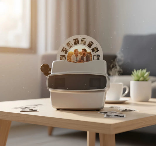 Custom Photo Viewfinder – Your Love Story in a Nostalgic Keepsake 📸