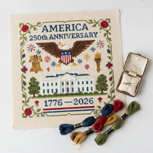 Independence Day 1776 - 2026 Cross Stitch Diy Kit🧵