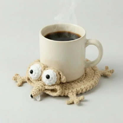 Funny Crochet Squirrel Coasters