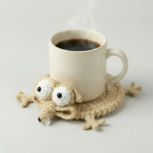 Funny Crochet Squirrel Coasters