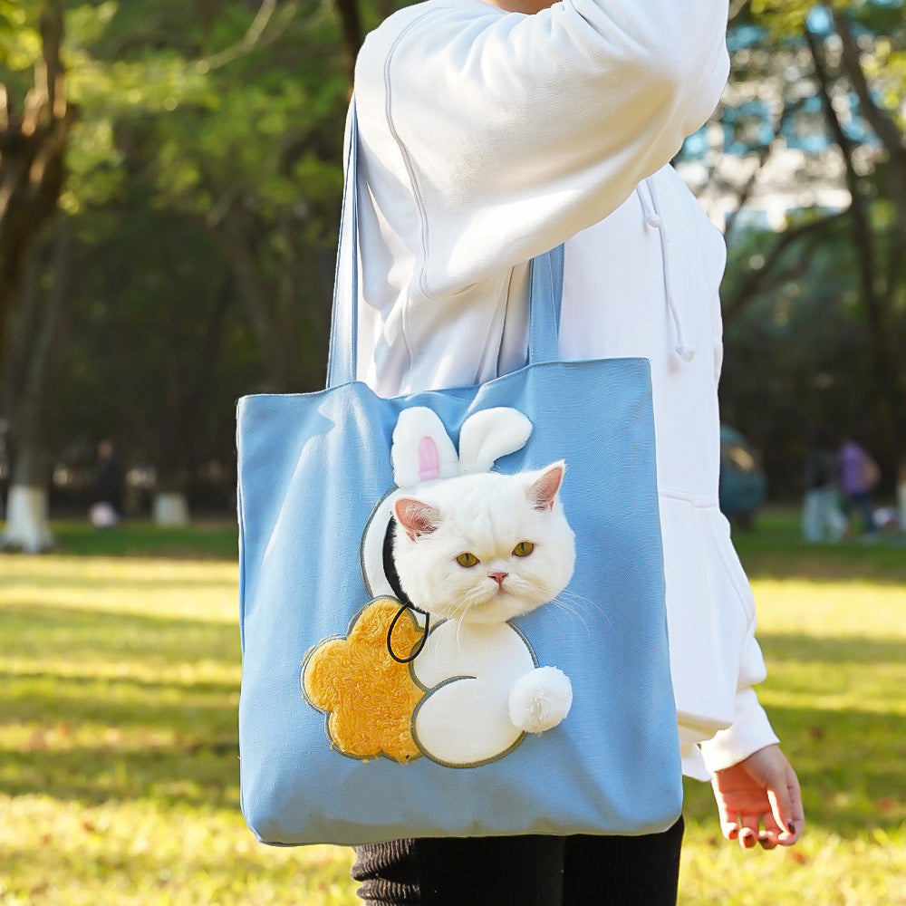 Cute Cartoon Costume Pet Carrier Tote Bag