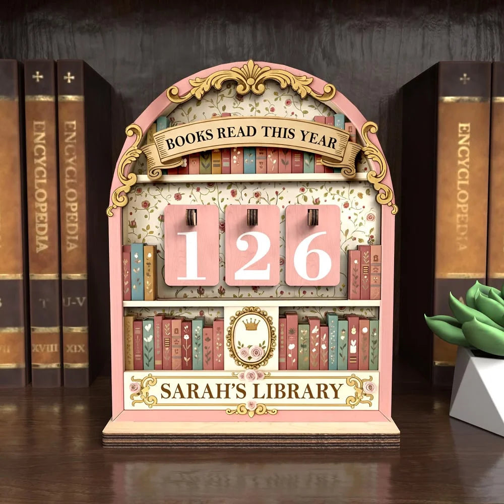 Personalized Books Read This Year Counter Book Lovers Gifts