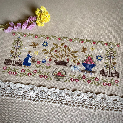 “My Sweet Garden Sampler” Cross Stitch DIY Kit🧵
