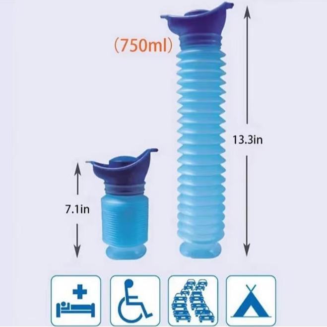 Emergency Travel Portable Reusable Shrinkable Camping Toilet