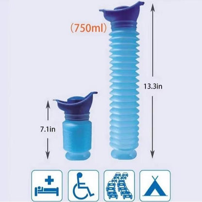 Emergency Travel Portable Reusable Shrinkable Camping Toilet