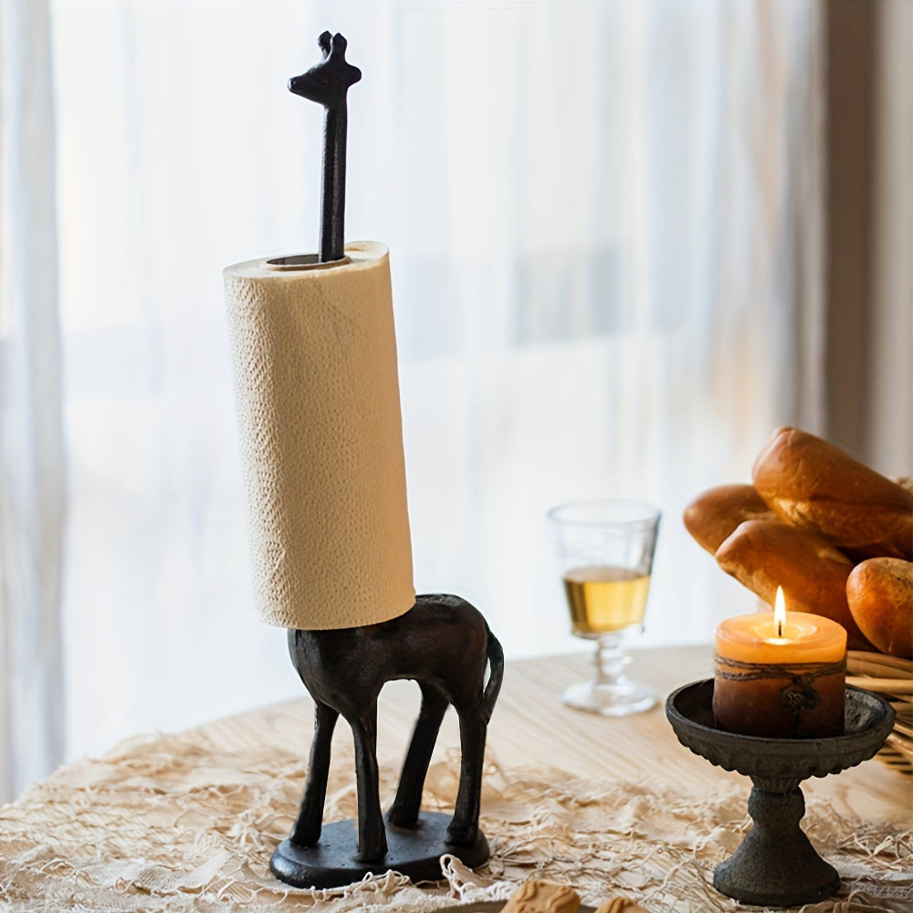 Vintage Cast Iron Paper Towel Holder