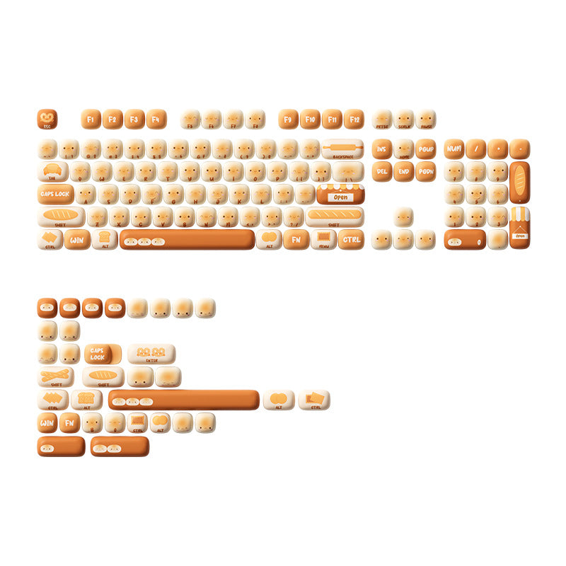 Cute Bread Keycap Set
