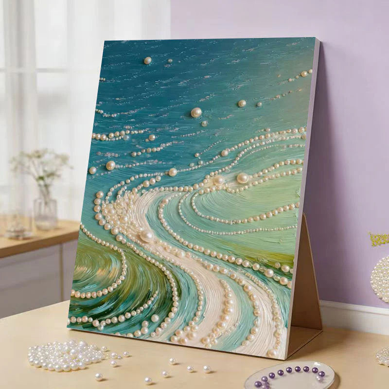 ✨DIY Beaded Art Kit-🌊Sea Wave Pearl Painting