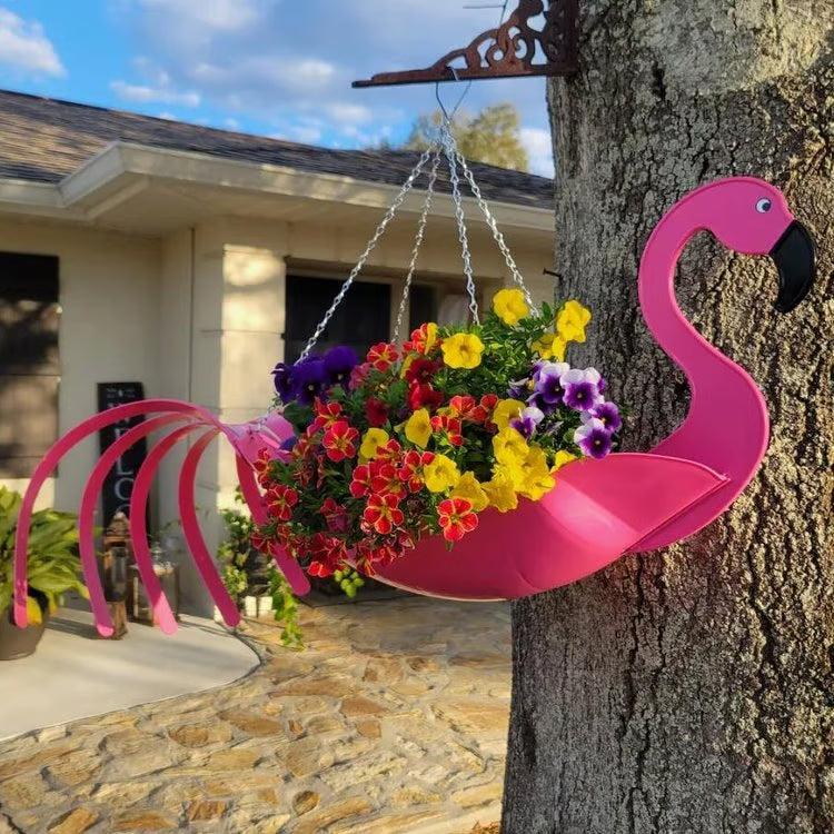 🔥Bright Colorful Bird Hanging Planter Yard Decor