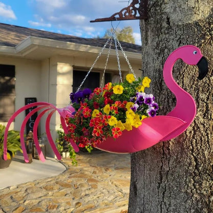🔥Bright Colorful Bird Hanging Planter Yard Decor