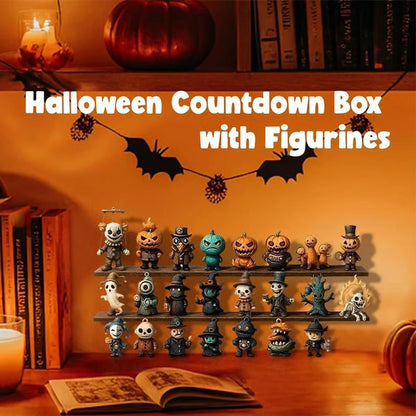 ✨2026 Halloween Countdown Advent Calendar Gift Box - 👻31 Nights of Fright Blindbags Surprise Set, Scary Doll Collectible Minifigures