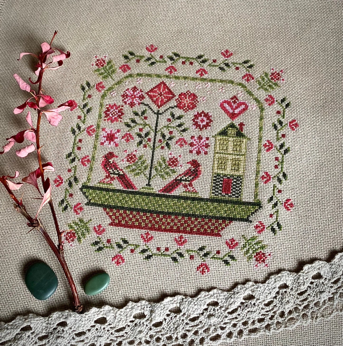 “Spring Dream Sampler” Cross Stitch DIY Kit🧵