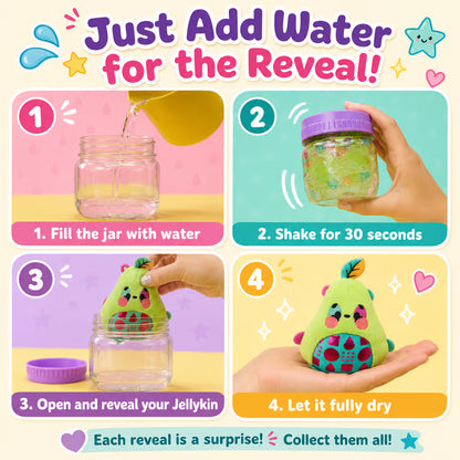 Magic Jelly Surprise Plush Jar 2-Pack