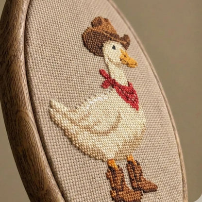 🦢Cowboy Duck Cross Stitch DIY Kit