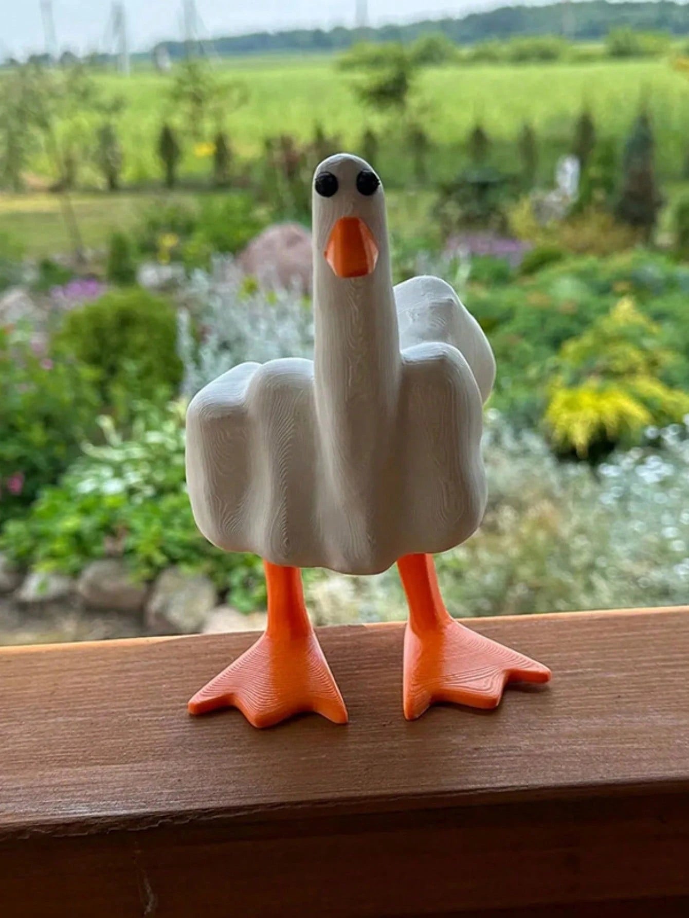 Funny Duck Figurine Ornament