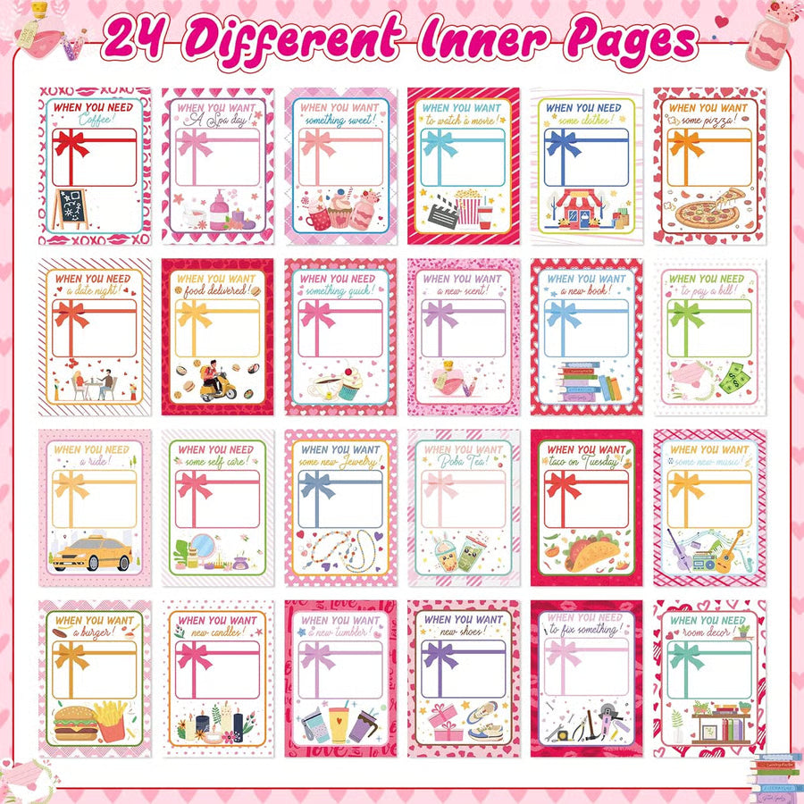 🎉Hаppy Valentine's Day Gift Card Book - Hardcover📚