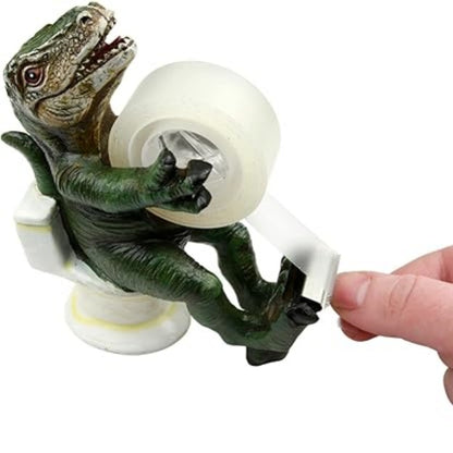 "Dinosaur on The Toilet" Tape Dispenser