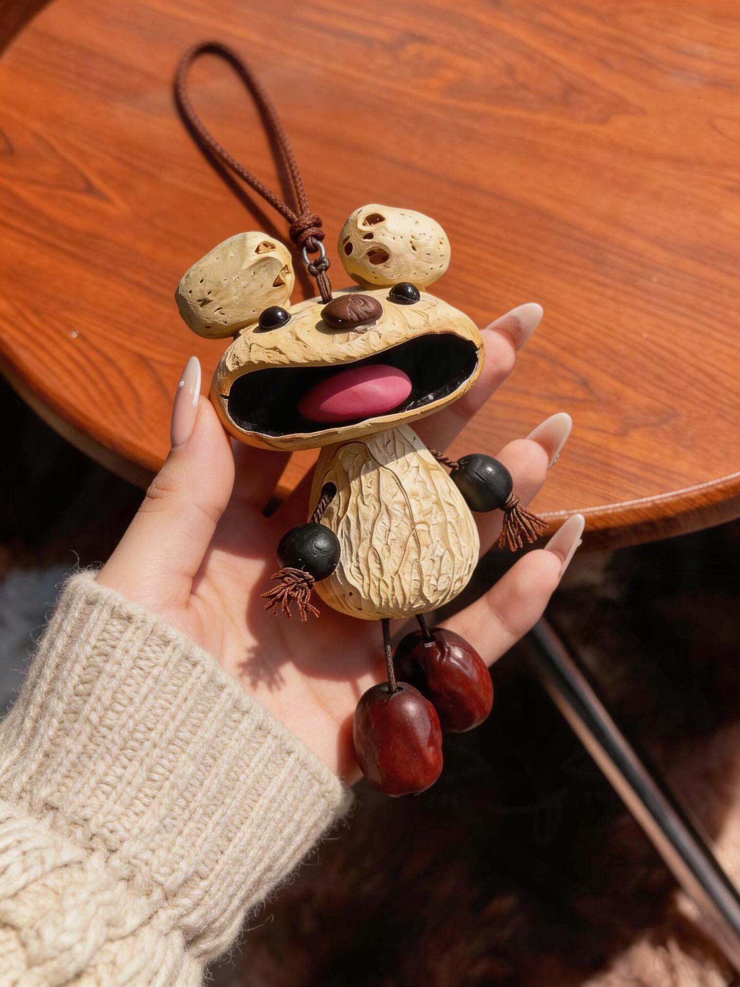 Funny Big-Mouth Nut Shell Doll-Dobby