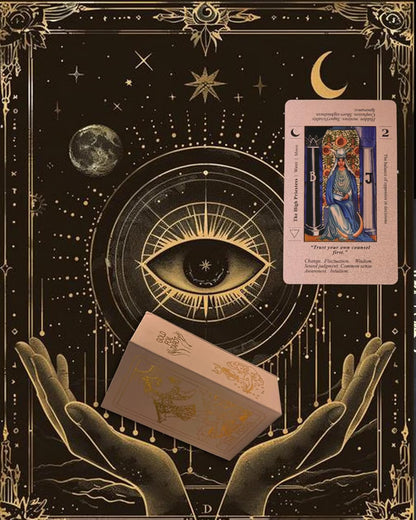 ✨Witchy Cauldron Rose Gold Tarot Cards with Guide Book🔮