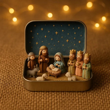 🎁Mini Christmas Nativity Box