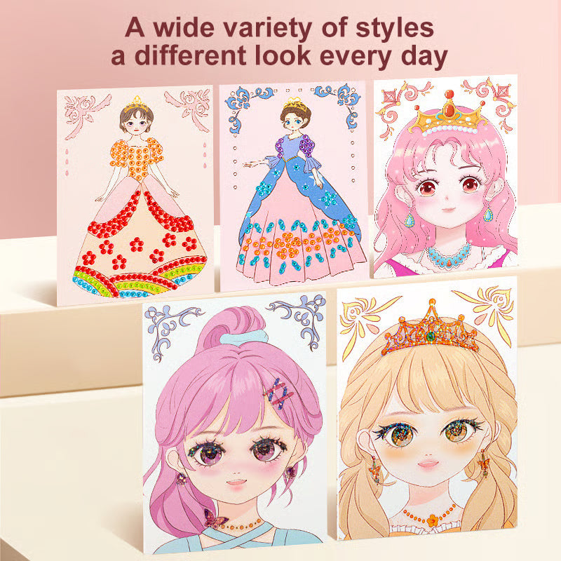 🎨Special Diamond Painting & Princess Book Makeup Craft Kits