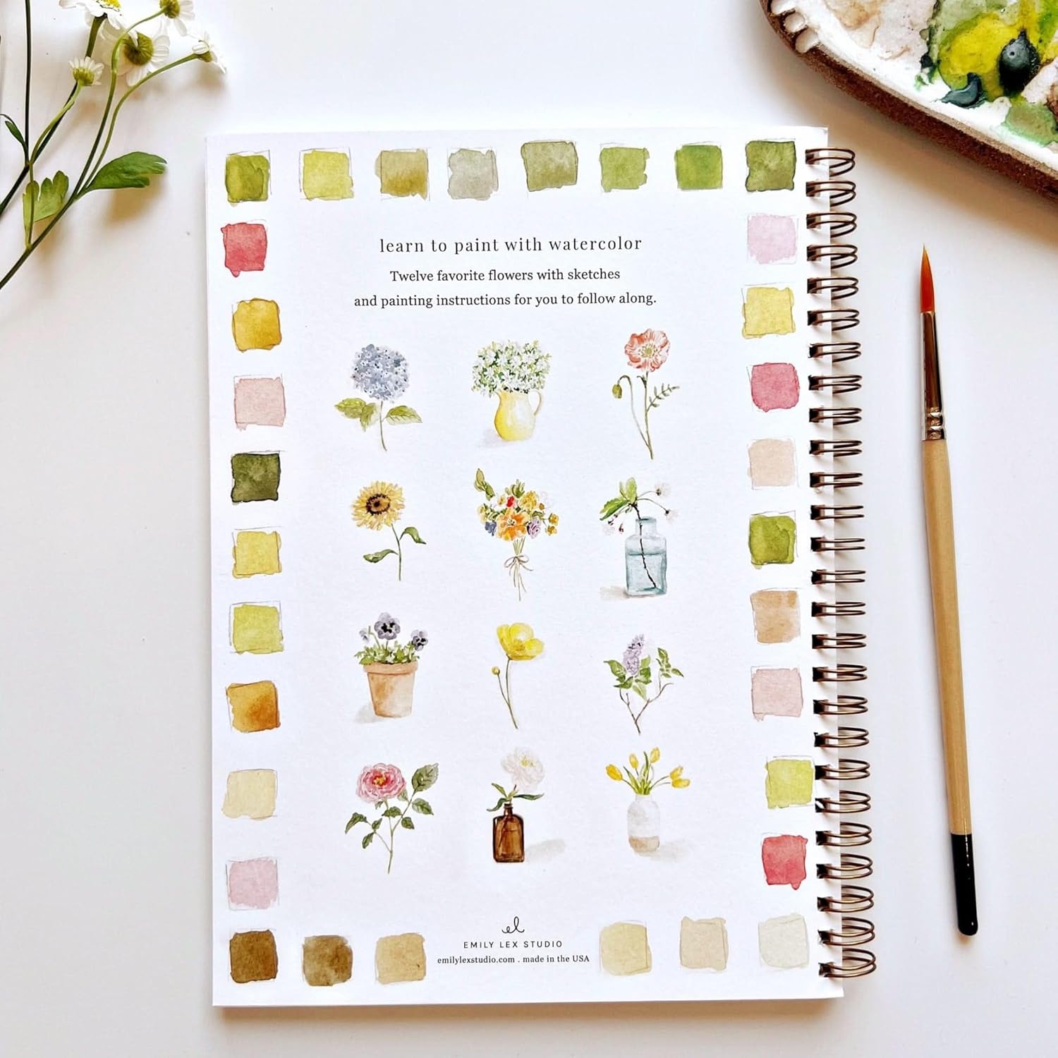 Flowers Watercolor Workbook Secondary image