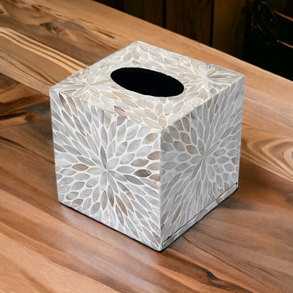 Mother of Pearl Inlay Tissue Box Cover