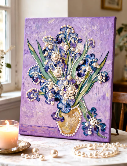 ✨DIY Beaded Art Kit - 🌷Iris Flowers Pearl Painting