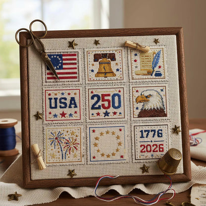 🇺🇸 1776–2026 Patriotic Anniversary Diy Kit🧵