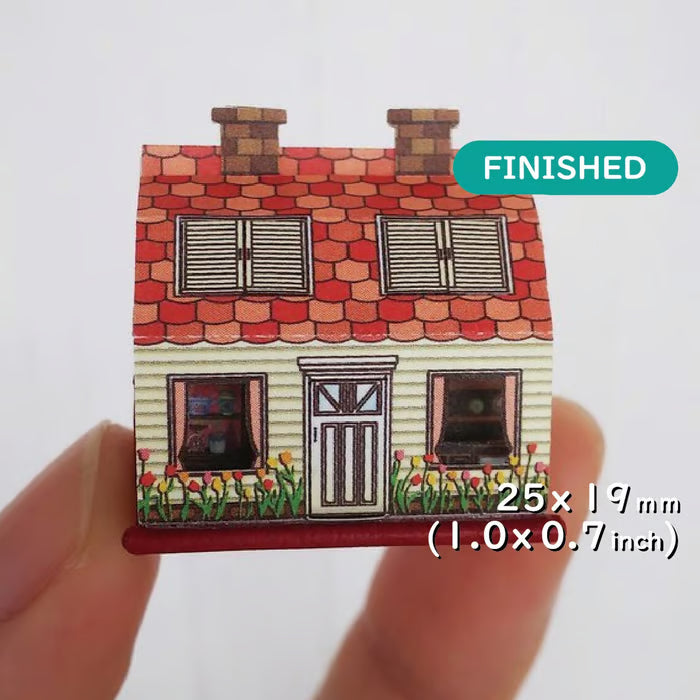 🎀1:12 scale tiny book houses