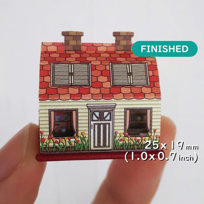 🎀1:12 scale tiny book houses