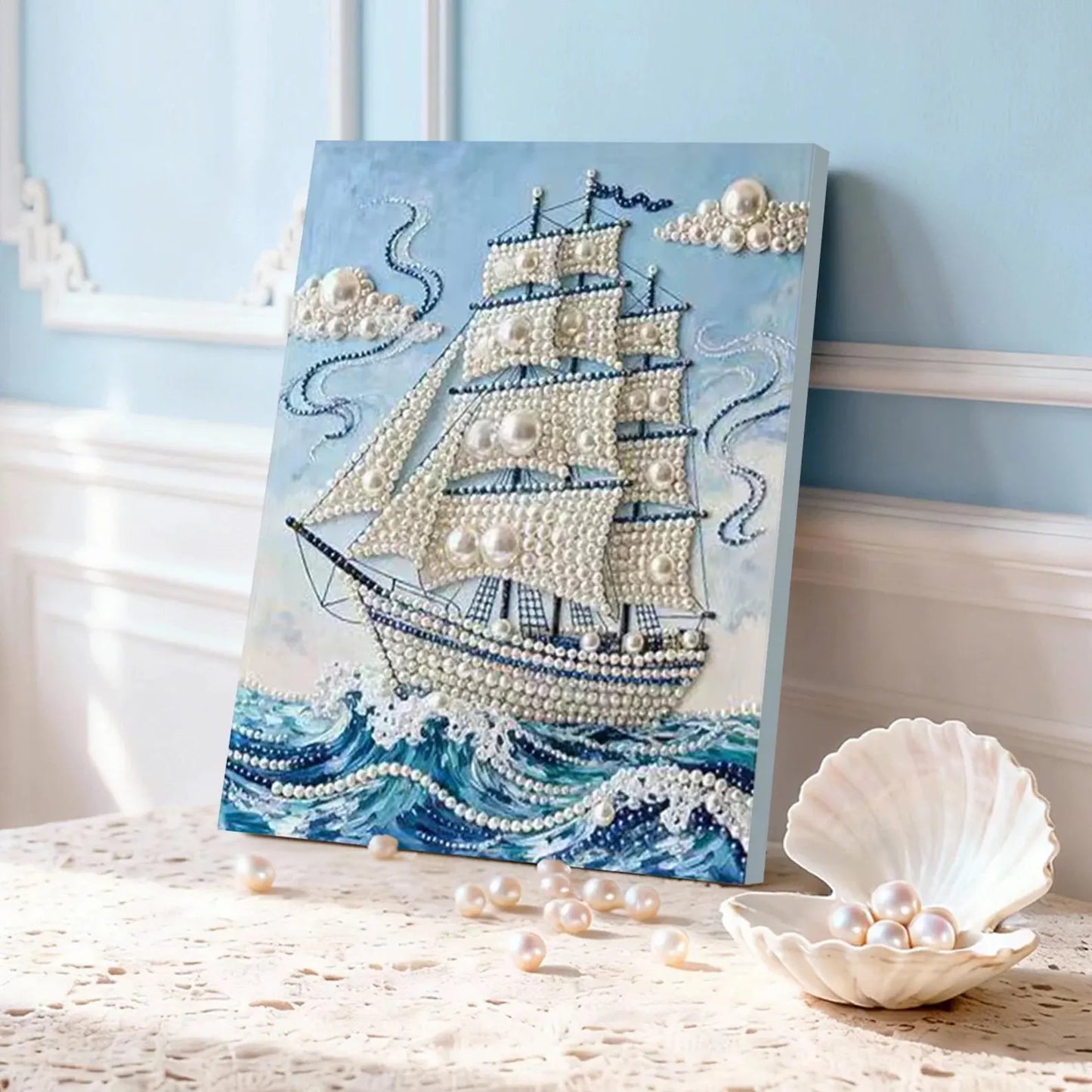 ✨DIY Beaded Art Kit - ⛵️ Sailboat Pearl Painting