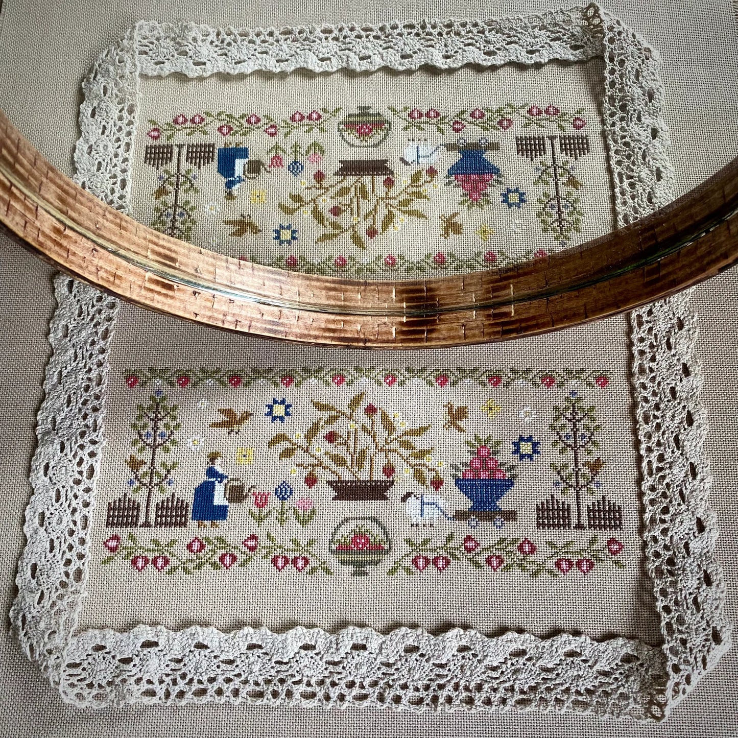 “My Sweet Garden Sampler” Cross Stitch DIY Kit🧵