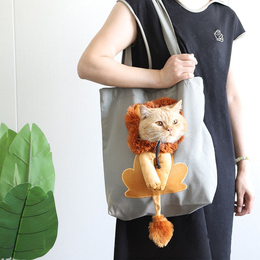 Lion Costume Pet Carrier Tote Bag