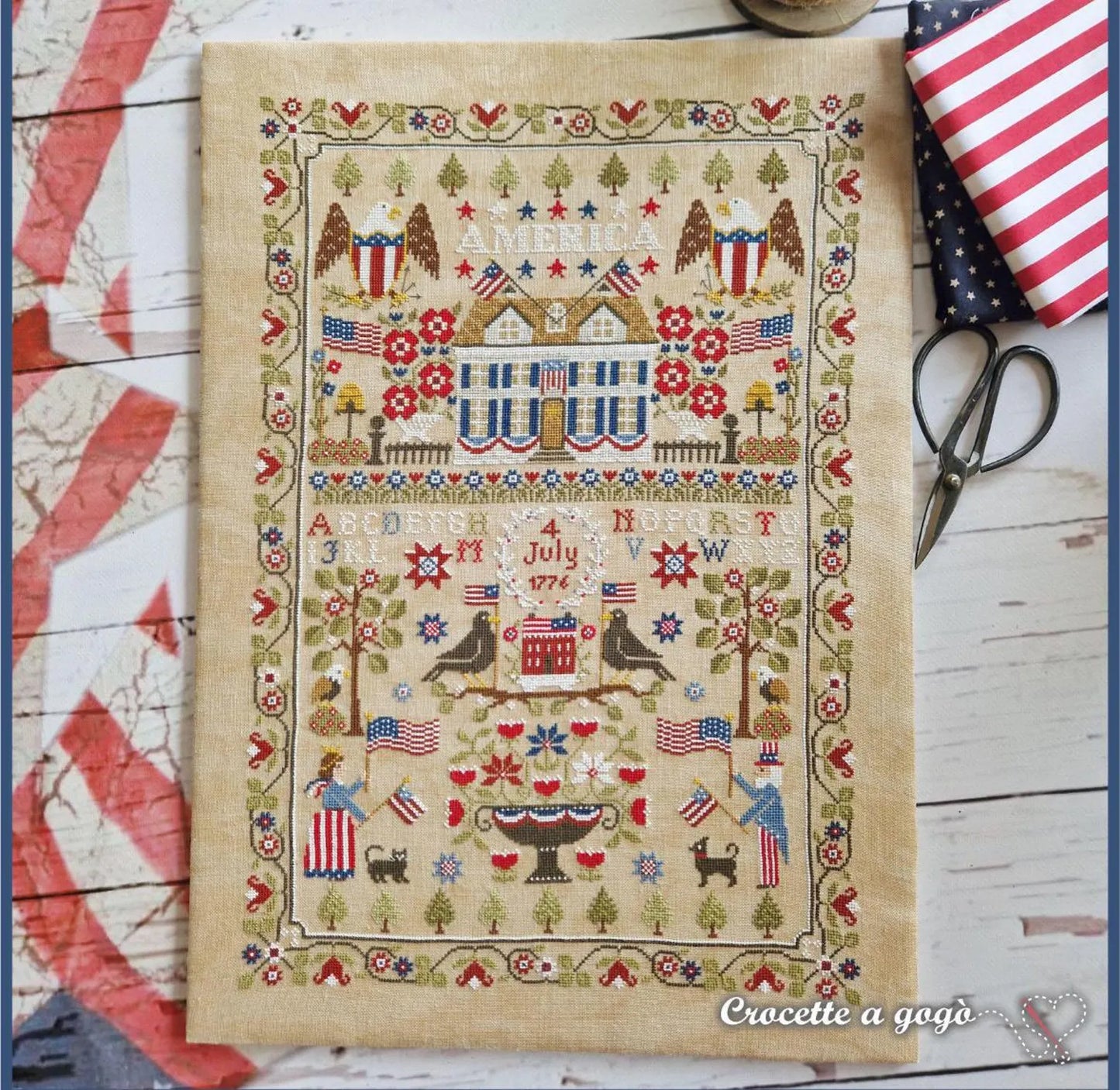 🇺🇸 1776–2026 Patriotic Anniversary Diy Kit🧵