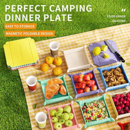 Collapsible Camping Bowls with Magnet(4 PCS)