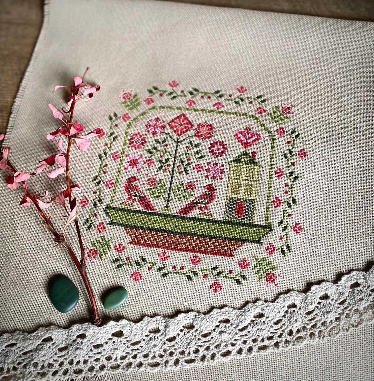 “Spring Dream Sampler” Cross Stitch DIY Kit🧵