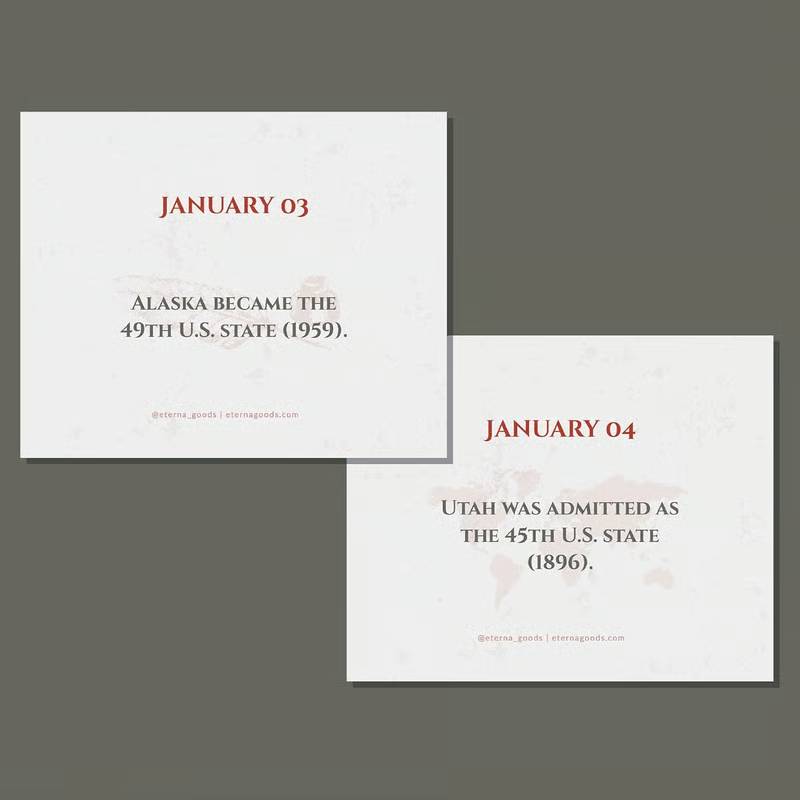 Today in History Perpetual Calendar