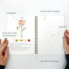 Flowers Watercolor Workbook