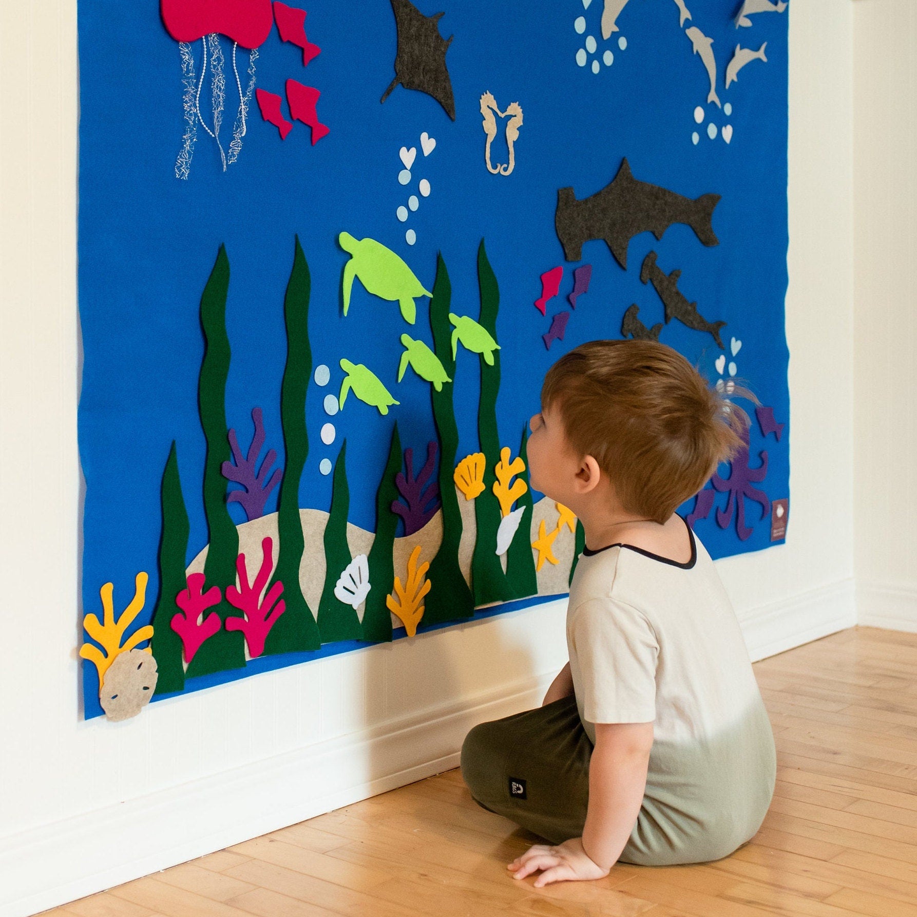 🌊Ocean Felt Wall for Kids,Montessori Educational Gift