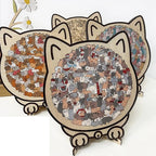 🎁Wooden Cat Puzzle with 135 Pieces