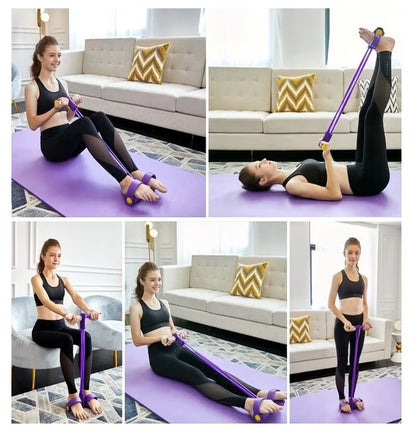 💥21 Fitness Resistance Bands-4 Tube Pedal Ankle Puller